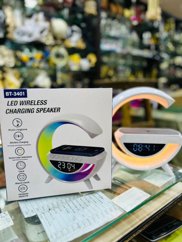 Digital Led Wireless Charger Speaker