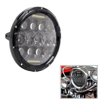 13 LED Projector Bike Headlight High Performance 17.78 CM Each