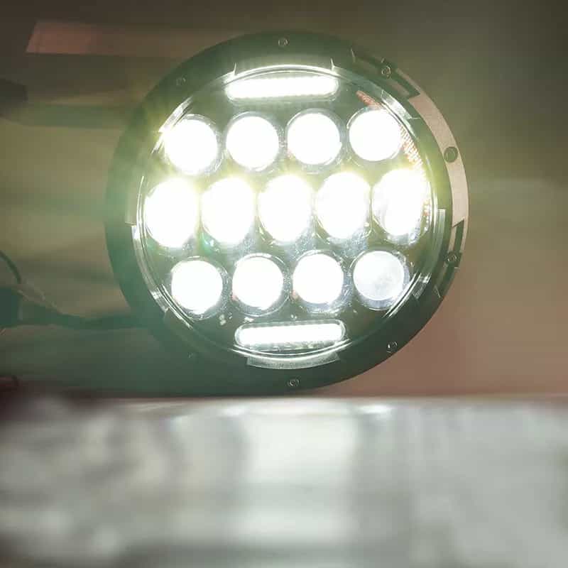 13 LED Projector Bike Headlight High Performance 17.78 CM Each