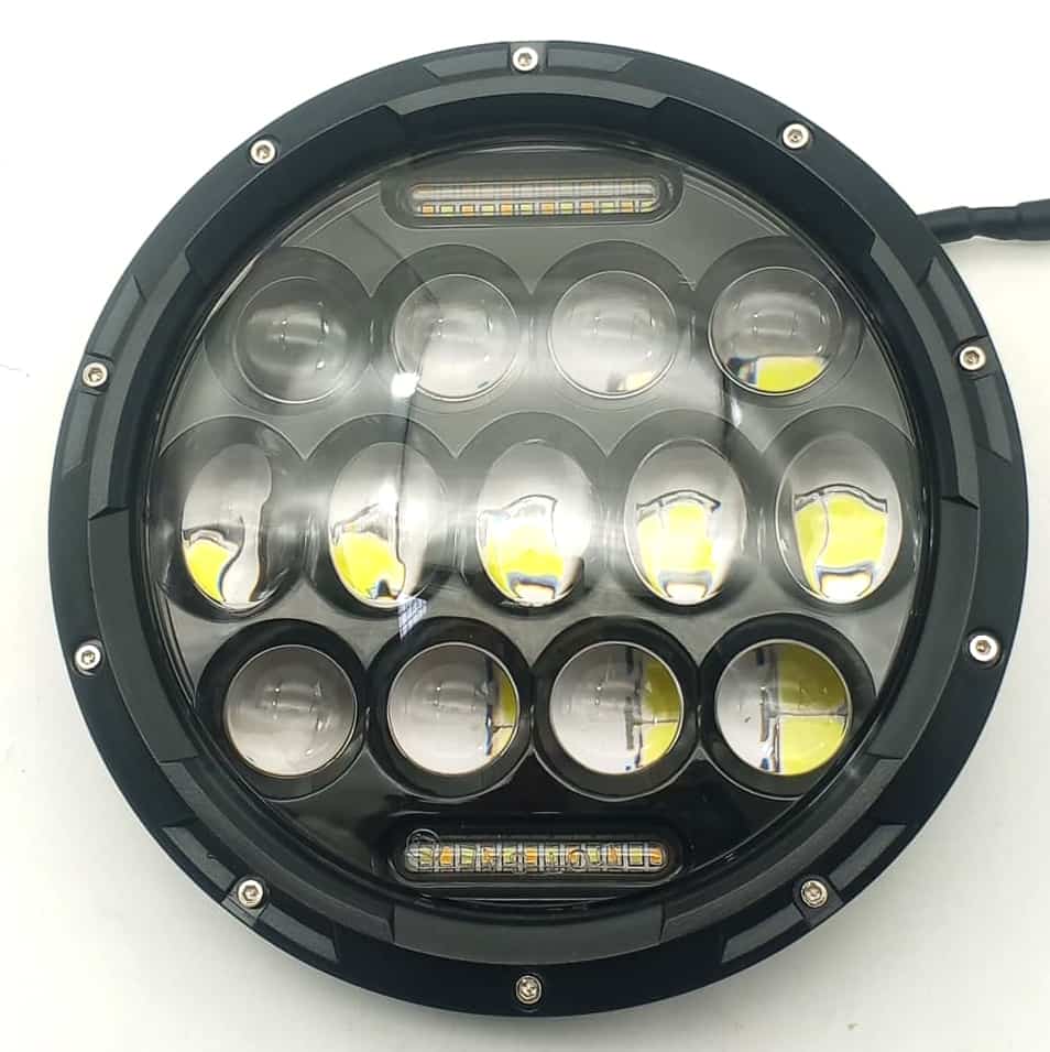 13 LED Projector Bike Headlight High Performance 17.78 CM Each