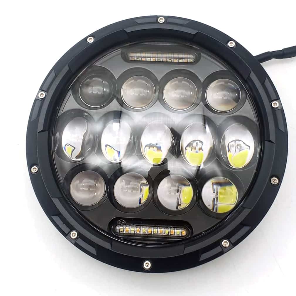 13 LED Projector Bike Headlight High Performance 17.78 CM Each