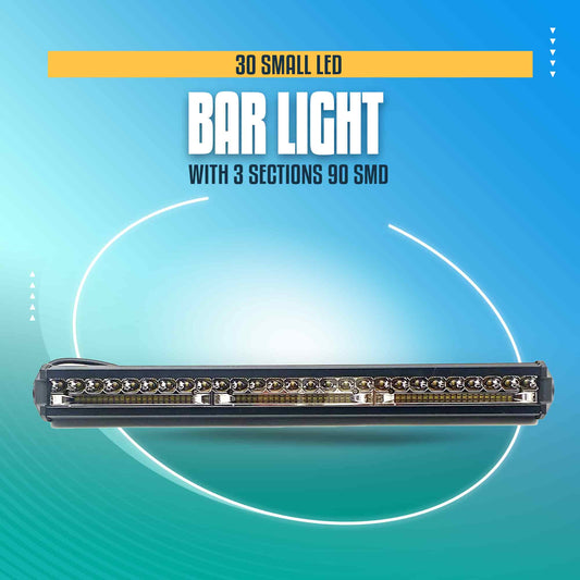 30 Small LED Bar Light with 3 Sections 90 SMD - 48.26 CM
