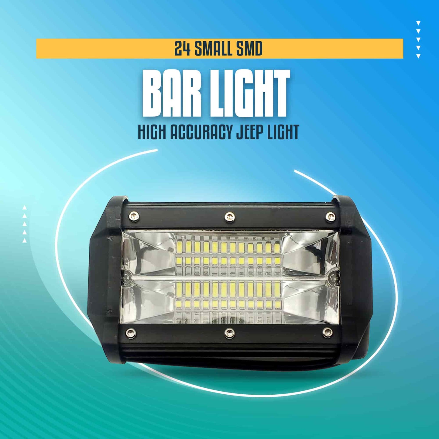 24 Small SMD Bar Light High Accuracy Jeep Light - 11.43 CM - - Sharp Light