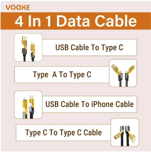 4 In 1 Data Cable