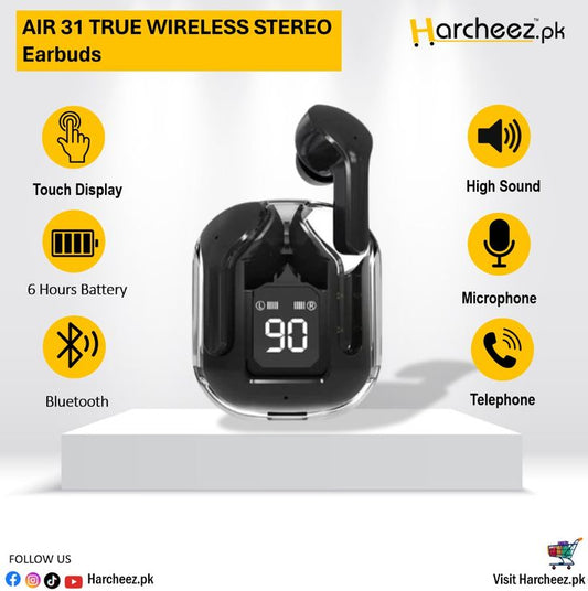Air 31 TWS Transparent Earbuds